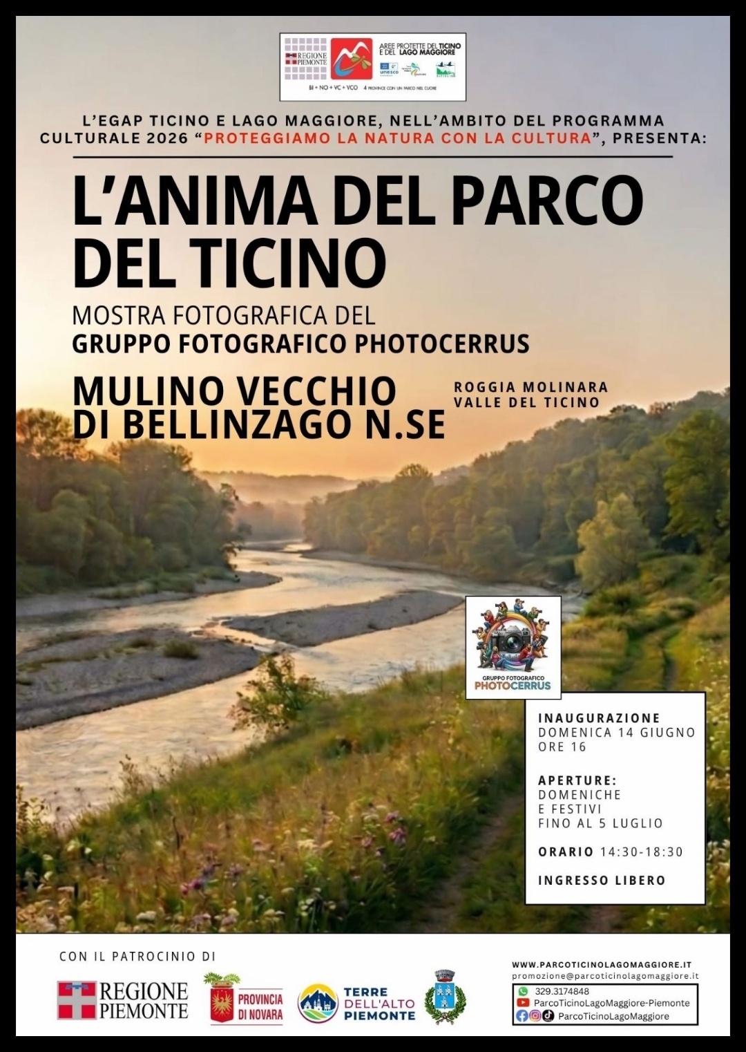 Mostra collettiva "L'anima del Parco del Ticino" del Gruppo Fotografico PHOTOCERRUS