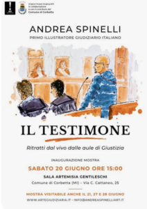 Corbetta ospita “Il Testimone”, la prima mostra itinerante italiana di Illustrazione Giudiziaria fino al 28 giugno