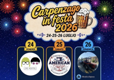 Carpenzago in festa: tre giorni tra tradizione, musica e sapori