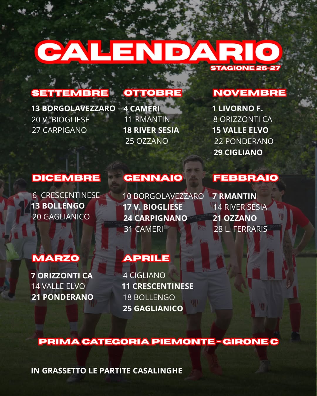 Scopri di più sull'articolo ASD TRECATE CALCIO: ecco il calendario
