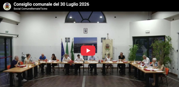 Scopri di più sull'articolo Bernate Ticino, pubblicata la seduta del Consiglio comunale del 30 luglio