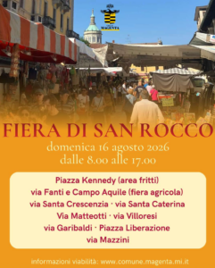 Magenta, domenica 16 agosto torna la Fiera di San Rocco