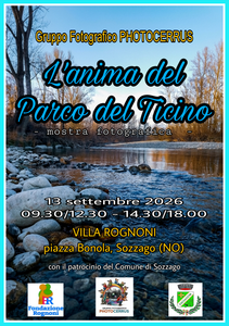 Il Gruppo fotografico PHOTOCERRUS in mostra a Sozzago con "L'anima del Parco del Ticino"