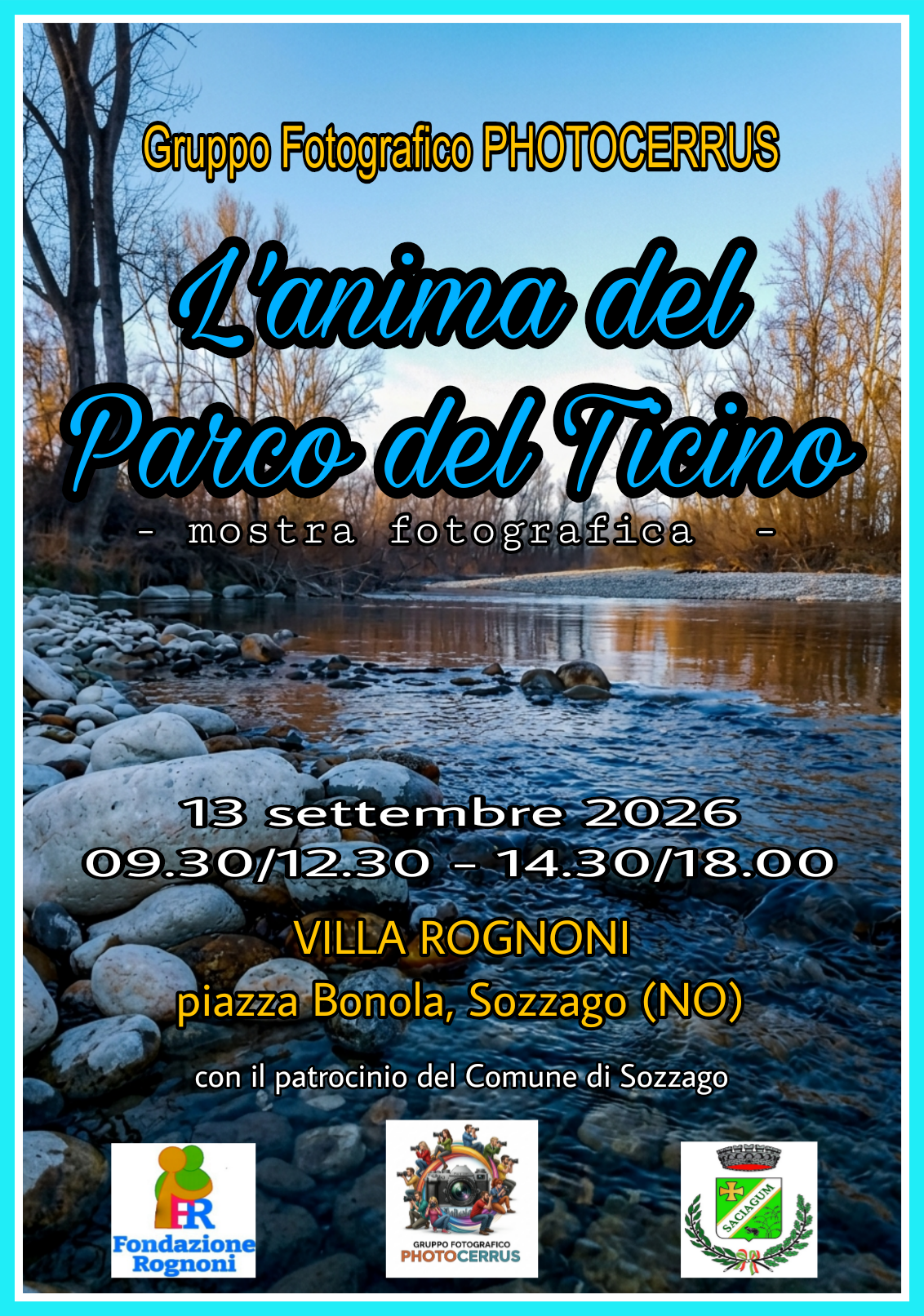 Il Gruppo fotografico PHOTOCERRUS in mostra a Sozzago con "L'anima del Parco del Ticino"