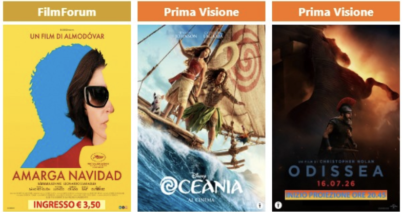 Cinema a Magenta: Almodóvar, Oceania e Odissea al Teatro Nuovo - dal 10 al 14 SETTEMBRE