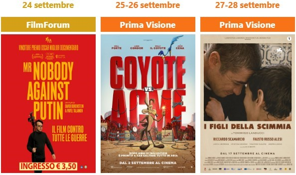 Cinema a Magenta: dal 24 al 28 settembre tre film al CinemaTeatroNuovo