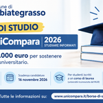 Abbiategrasso, domande entro il 16 novembre per la borsa UniCompara