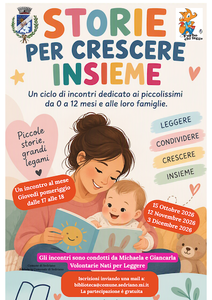 Sedriano, dal 15 ottobre 2026 letture gratuite in biblioteca per bambini da 0 a 12 mesi