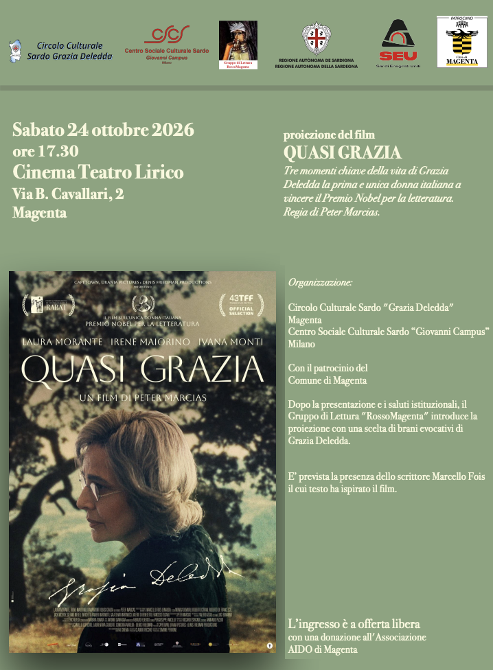 Magenta, 24 ottobre 2026 ore 17:30: “Quasi Grazia” al Teatro Lirico