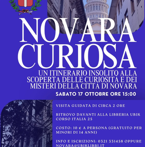 Novara, 17 ottobre ore 15: visita guidata alla scoperta dei misteri della città