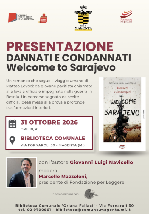 Magenta, 31 ottobre 2026: presentazione del romanzo “Dannati e condannati”