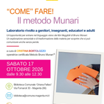 Magenta, 17 ottobre 2026: laboratorio gratuito sul metodo Munari