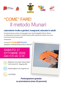 Magenta, 17 ottobre 2026: laboratorio gratuito sul metodo Munari